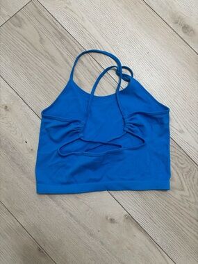 Buckle Bright Blue Strappy Tank Top